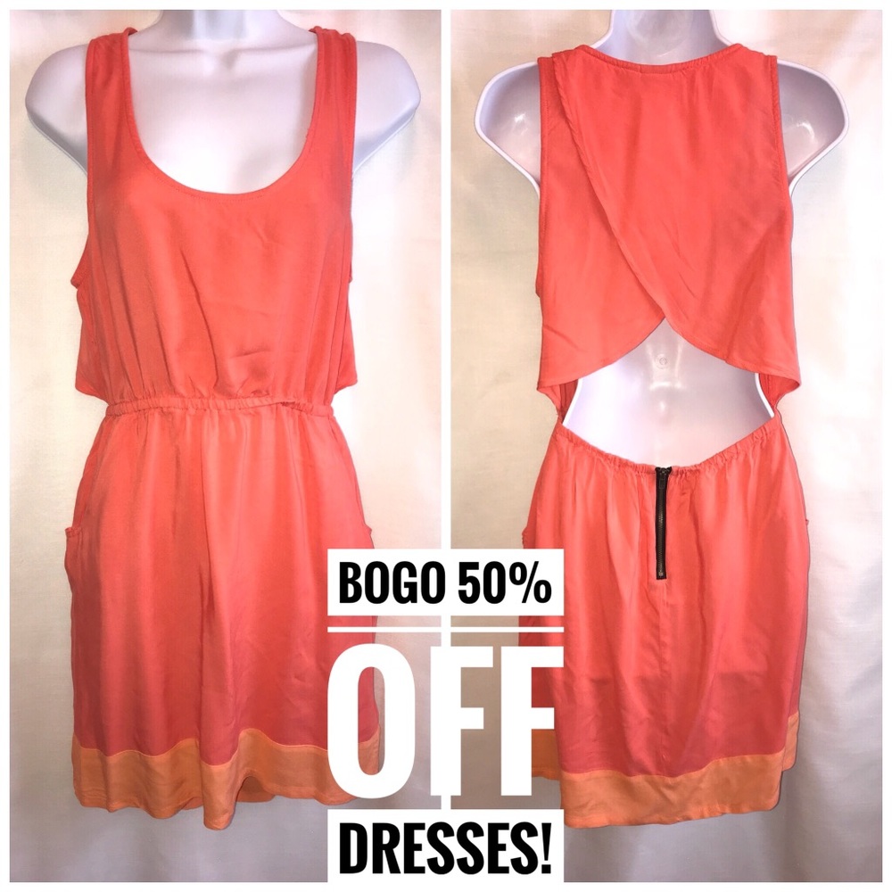 🆑 Orangish Material Girl dress.